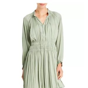 Tahari Sage Green Long Sleeve Dress
